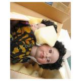 Lawtons Zaire cherished customs doll w baby