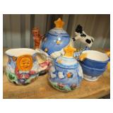 Cow jumped over the moon tea set