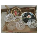 rosemulled plate crystal bowls plates