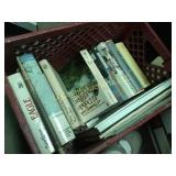 crate of books assorted