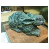 heavy resin yard decor bunny rabbit