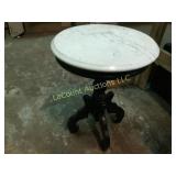 marble top small table plant stand