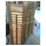 pair wood shutters