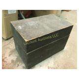 angle opening wooden storage box