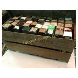 Sunkist wood crate w old piano rolls