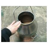 stainless steel milk pail garden planter