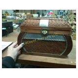 wicker storage trunk  chest box nice