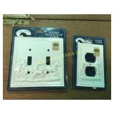 ceramic light switch and outlet covers horses