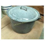 vintage speckle enameled canner pot