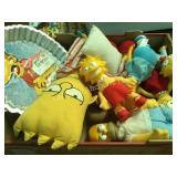 The Simpsons doll & cake pan lot