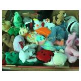 flat of beanie babies nice with tags