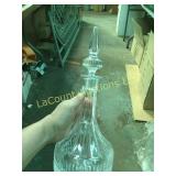 beautiful Crystal decanter w stopper