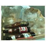 vintage beer bottles Rahrs clear apothecary bottle