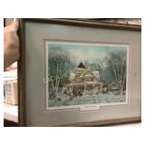 Framed Door County Picture White Lace Inn