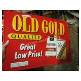 Old Gold Cigarette tin sign