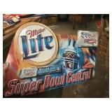 Miller Beer super bowl XXXVI Tin sign