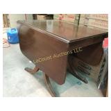 drop leaf side Duncan Pfyfe dining room table