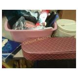 hanky boxes rollers, vintage brushes beauty