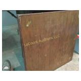 very old folding card table