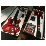 2 Guitar Hero Guitars one disc for playstation  2