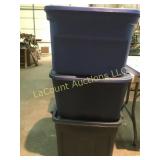 3 nice storage tubs