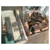 large heavy chain w hook grave marker trailer