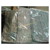 3 assorted light weight neutral lap blankets