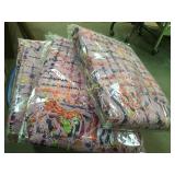 3 colorful blankets w fringe new