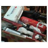 fire extinguisher portable vac first aid kit caulk