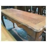 beautiful wood sofa or hall table