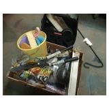 loppers craftsman tool box assorted garage items