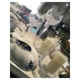 decorator pieces candle holders bunny rabbit