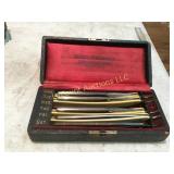 days of the week straight edge razors set