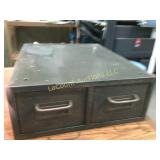 2 drawer file box metal