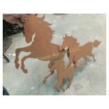 metal 3D horse wall hanging