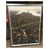 framed New York Life picture w Twin Towers