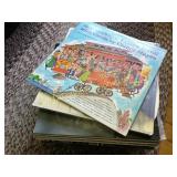 large stack record albums assorted genre