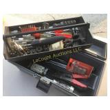 tool box with assorted tools electrical