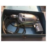 pneumatic drill in metal box with key 1/4" special