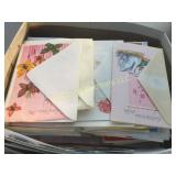 box unused assorted greeting cards may