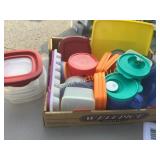 assorted plasticware tupperware storage