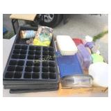 plastic containers trays for plant starting