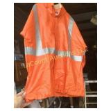 Orange safety work jackets & Bibs