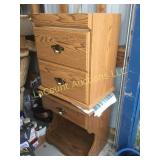 night stand and 2 drawer cabinet