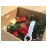 assorted christmas decor wreath etc