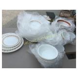 Corelle dish set golden butterfly pattern