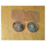 2 collectible coins General George Thomas