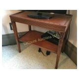 antique wood occasional table