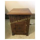 antique side end table drawer door