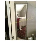 beautiful silver framed full length mirror